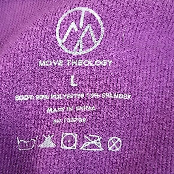 Move Theology purple long sleeve top size L - Picture 4 of 4